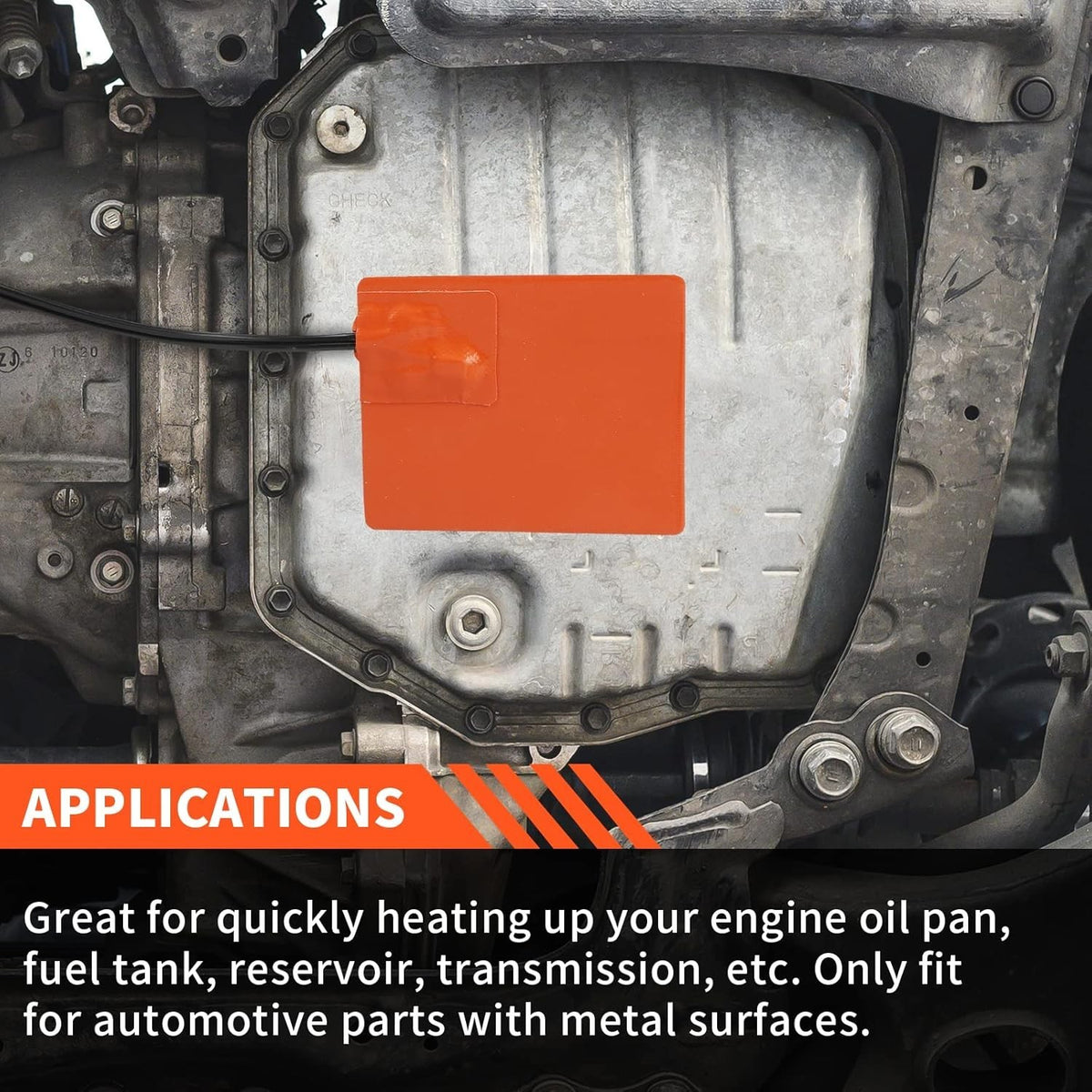 2 Pack 150W Silicone Engine Oil Pan Heater Pads 4x5 Inch 120V Adhesive - NEW!