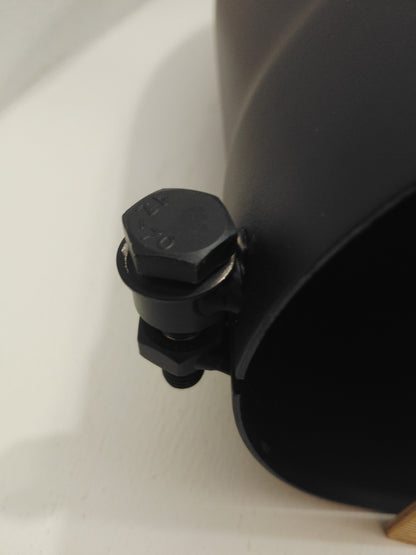 Matte Black 5" Exhaust Tip Bolt-On Turn Down Dump Pipe SH5015TDBK-1 - New!