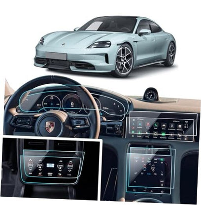 8PCS Porsche Taycan Screen Protector 2020-2025 Nano Touch Anti-Fingerprint Film - NEW!