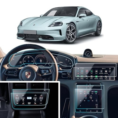 8PCS Porsche Taycan Screen Protector 2020-2025 Nano Touch Anti-Fingerprint Film - NEW!