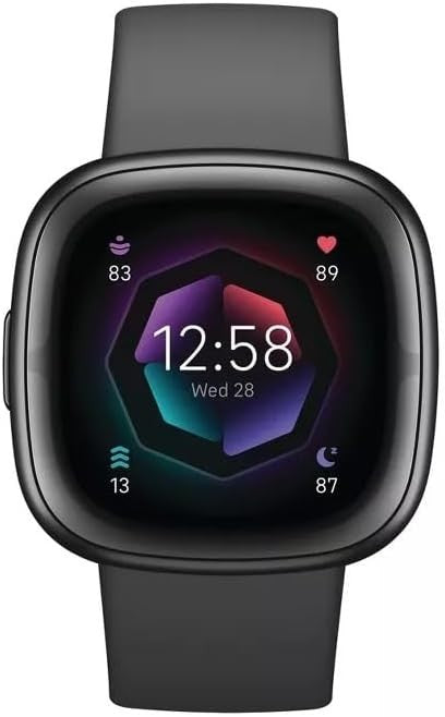 Fitbit Sense 2 Smartwatch - Advanced Health Tracker, Shadow Grey/Graphite - New!