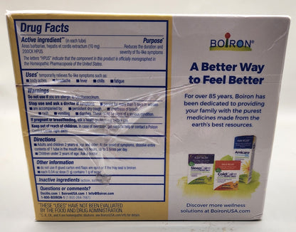 BOIRON Oscillococcinum Homeopathic Medicine, 30 Doses for Flu Relief - exp03/29