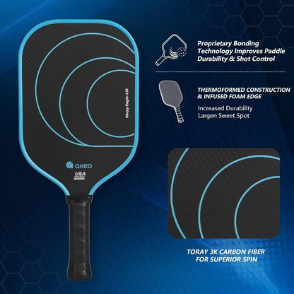 AIREO Harpy Eagle Pickleball Paddle, 3K Carbon Fiber, Durable Design, USAPA Approved - NEW!