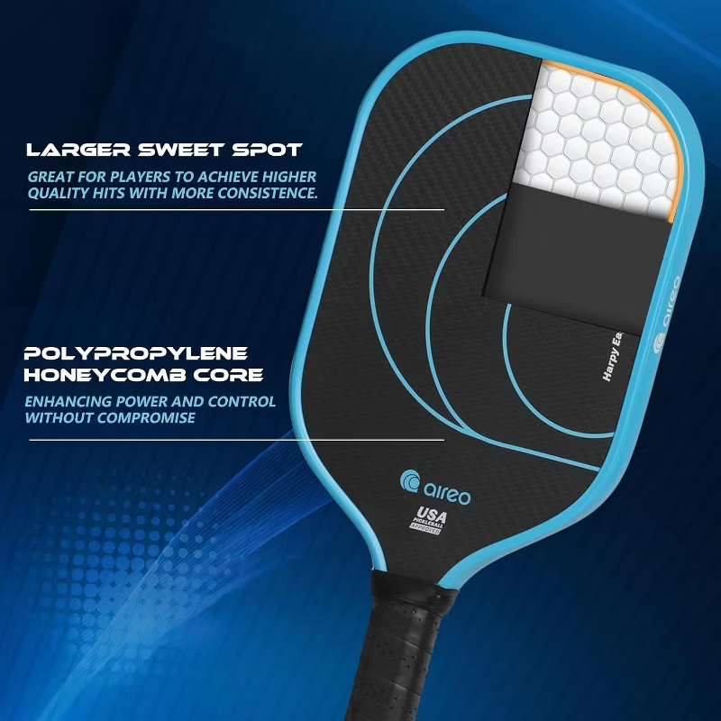 AIREO Harpy Eagle Pickleball Paddle, 3K Carbon Fiber, Durable Design, USAPA Approved - NEW!