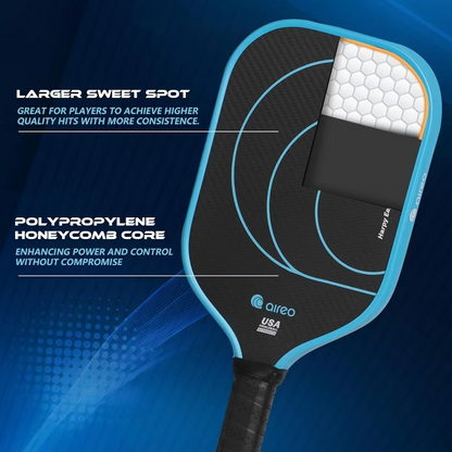 AIREO Harpy Eagle Pickleball Paddle, 3K Carbon Fiber, Durable Design, USAPA Approved - NEW!