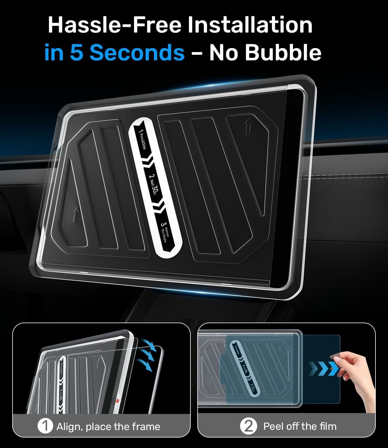 Zanch Tesla Model Y Juniper & Model 3 (2024-2026) 9H Screen Protector Set - NEW!