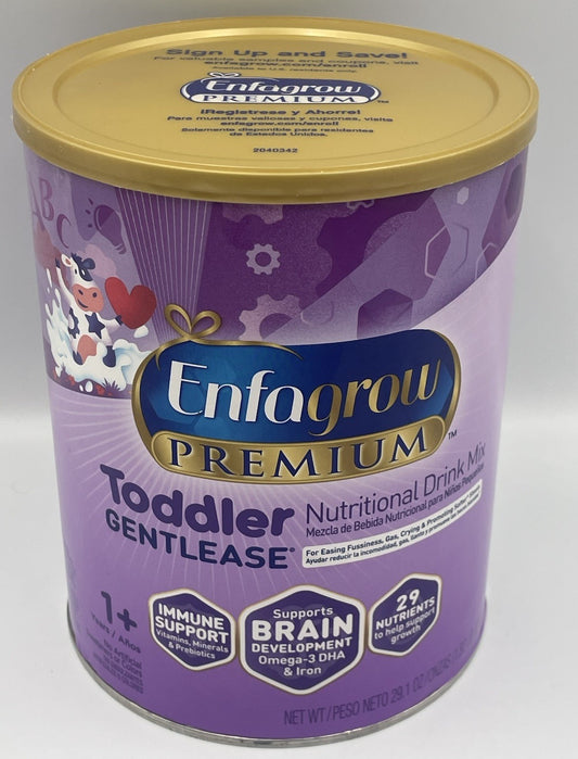 Enfagrow PREMIUM Gentlease Toddler Nutritional Drink Powder 29.1OZ - Exp JAN2028