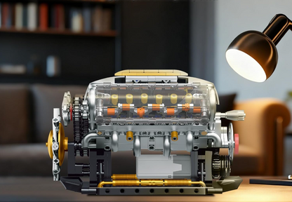 DIY CREATIVE V8 Engine Model Kit 437 Pcs- NEW!