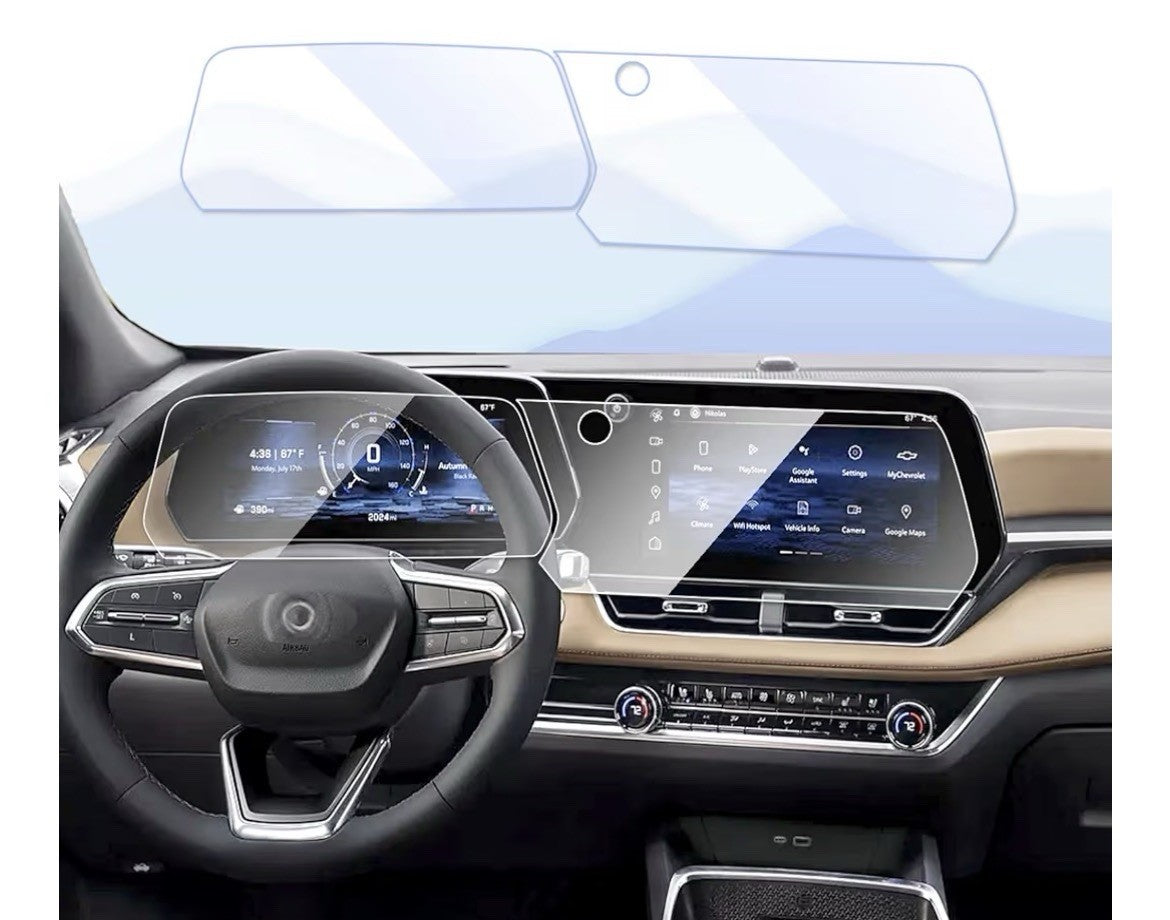 2025 - 26 Chevy Equinox Screen Protector, 2 Pack Tempered Glass Nav & Dash, New!