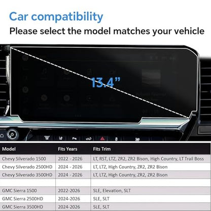 Screen Protector for Silverado/Sierra, chevy Silverado/Sierra 13.4-In Matte - NEW!