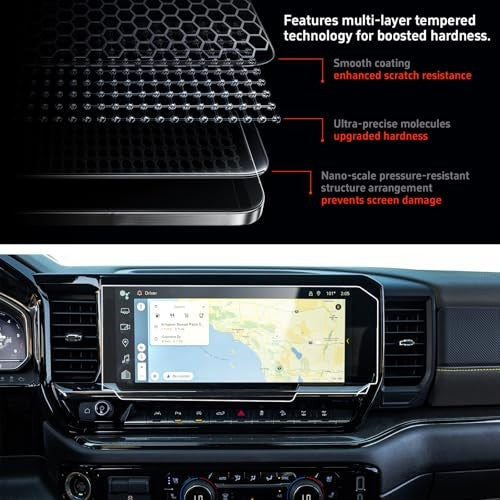 Screen Protector for Silverado/Sierra, chevy Silverado/Sierra 13.4-In Matte - NEW!