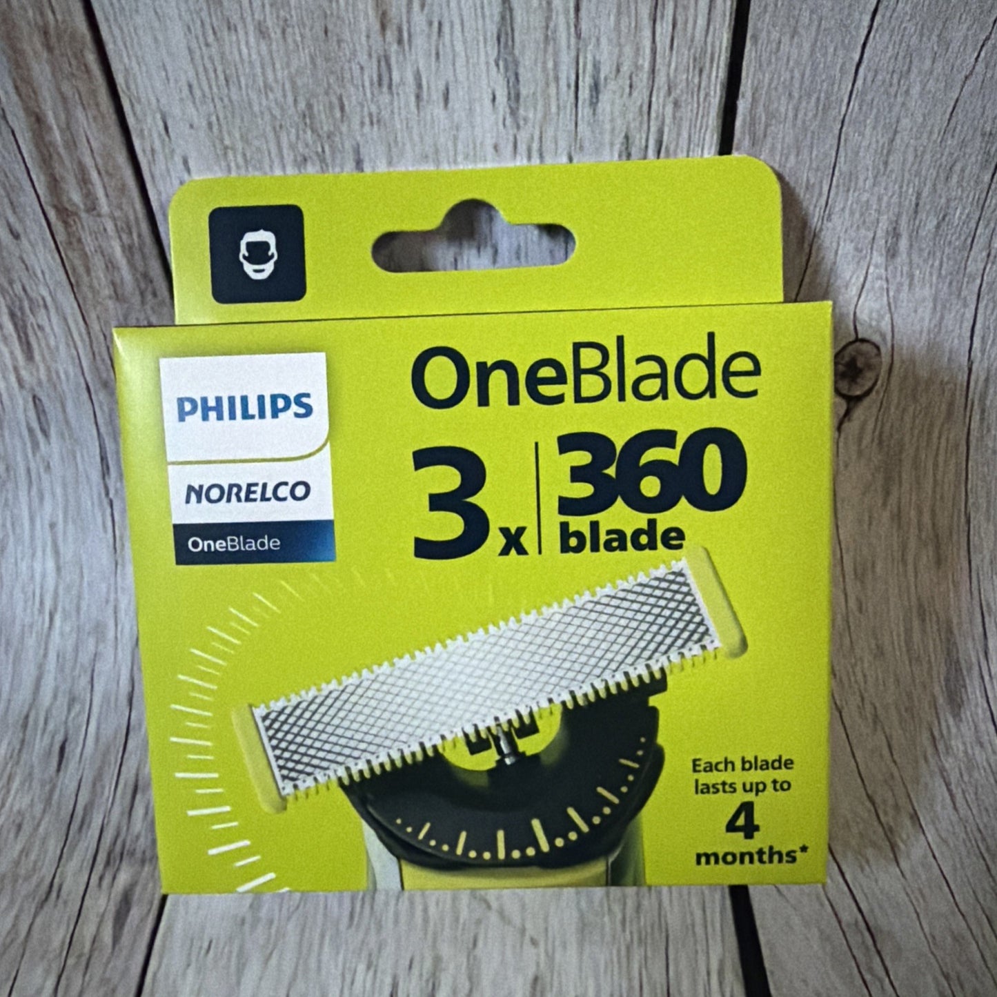 Philips Norelco OneBlade 360 Replacement Blades 3-Pack for Men Shaving - NEW!