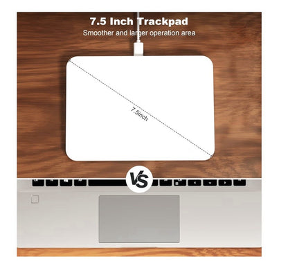 Wireless Trackpad for Mac & Windows - Multi-Touch, Ergonomic, USB Receiver - NEW!