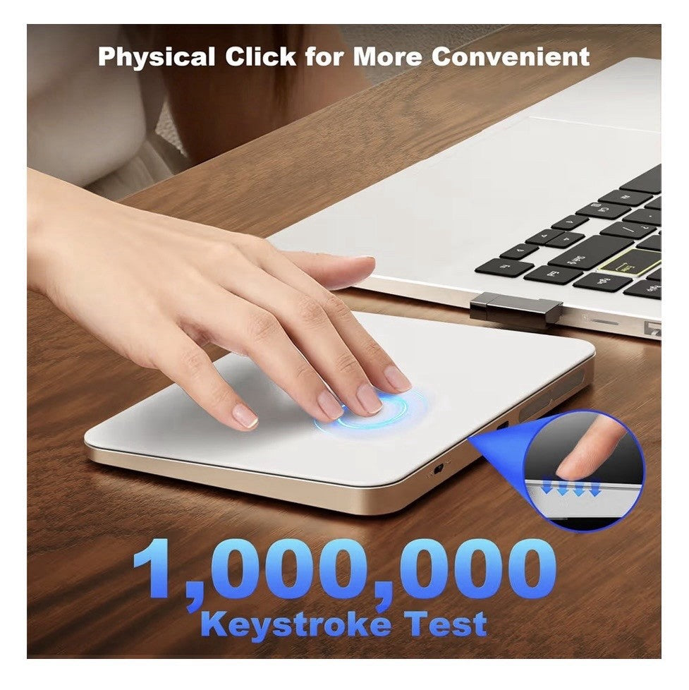Wireless Trackpad for Mac & Windows - Multi-Touch, Ergonomic, USB Receiver - NEW!