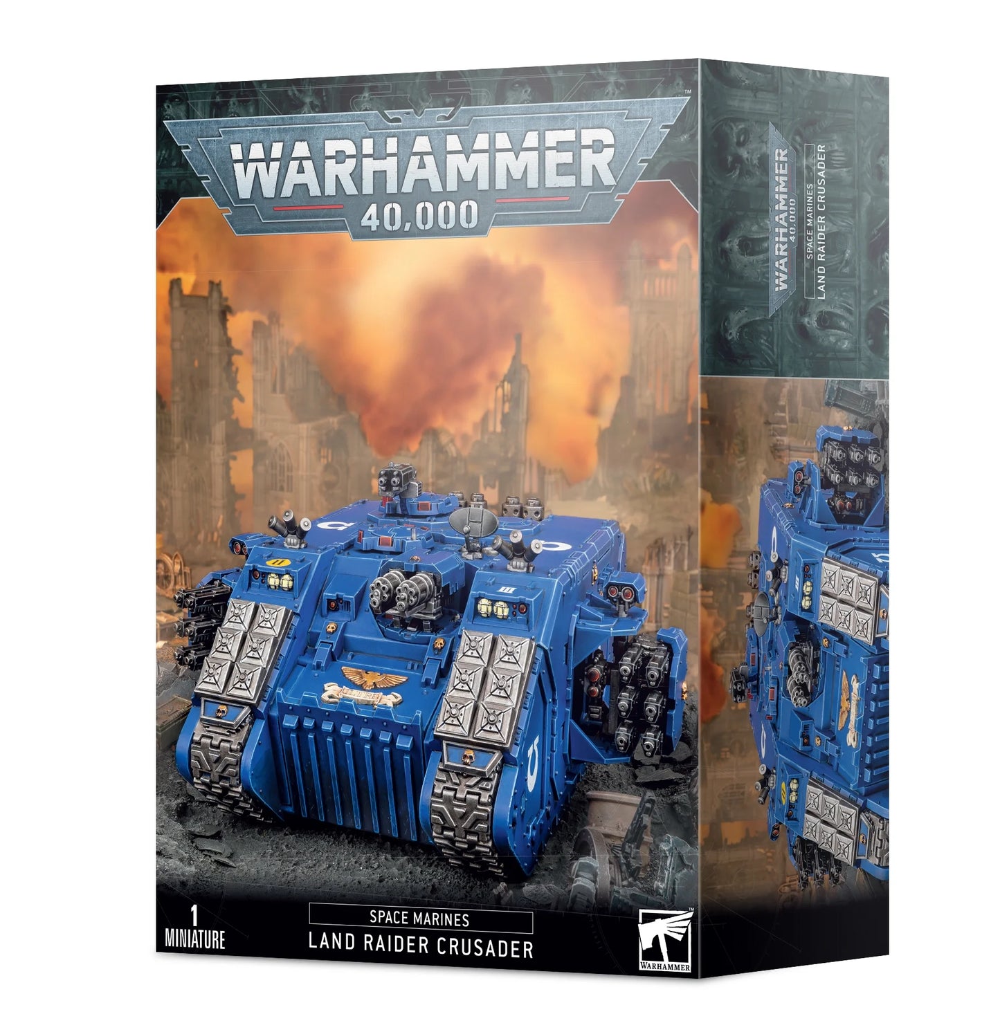 Games Workshop Warhammer 40K Space Marines Land Raider Crusader Redeemer - New!