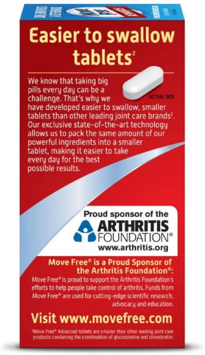 Move Free Advanced Plus MSM Joint Health with Glucosamine, 120 Count, Exp. 3/28