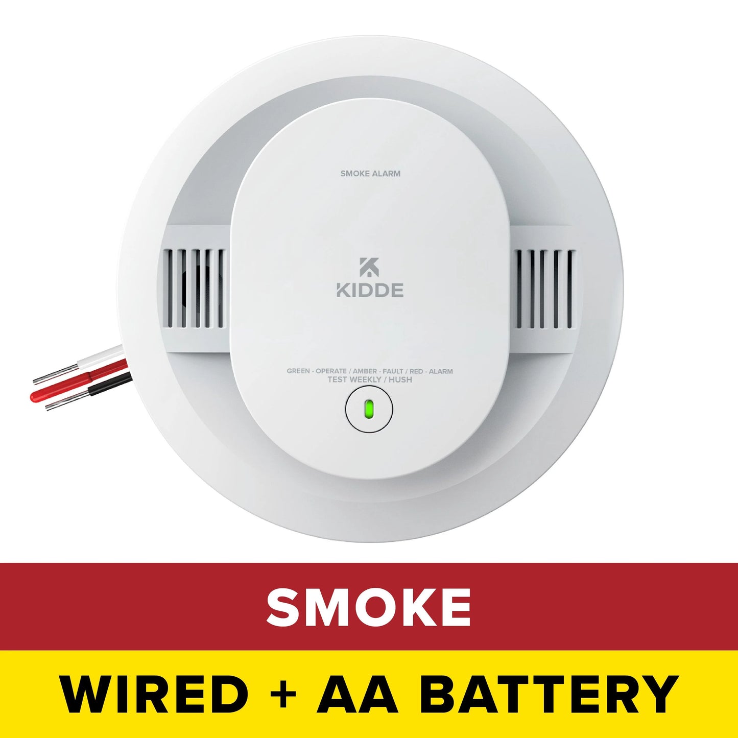 Kidde 20SAR Hardwired Photoelectric Smoke Detector with AA Backup, New!