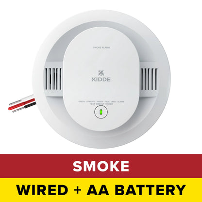 Kidde 20SAR Hardwired Photoelectric Smoke Detector with AA Backup, New!