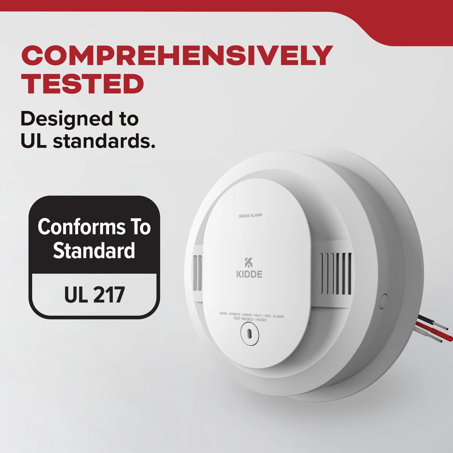 Kidde 20SAR Hardwired Photoelectric Smoke Detector with AA Backup, New!