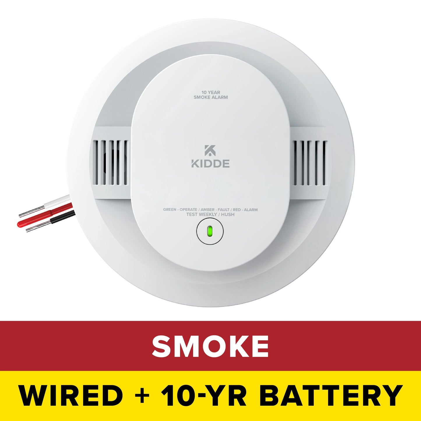Kidde 20SA10 Hardwired Smoke Detector Alarm, 10-Year Battery Backup, New (OB)
