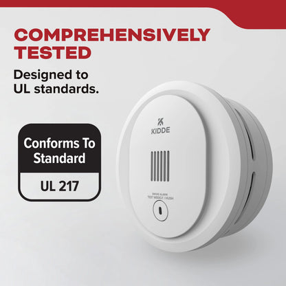 Kidde 3 Pack, AA Battery-Operated Photoelectric Smoke Detector Alarm, New!