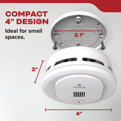 Kidde 3 Pack, AA Battery-Operated Photoelectric Smoke Detector Alarm, New!