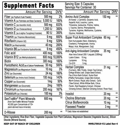 Immuno 150 USDA Organic Daily Wellness Supplement for Immune Health, Exp. 4/2027