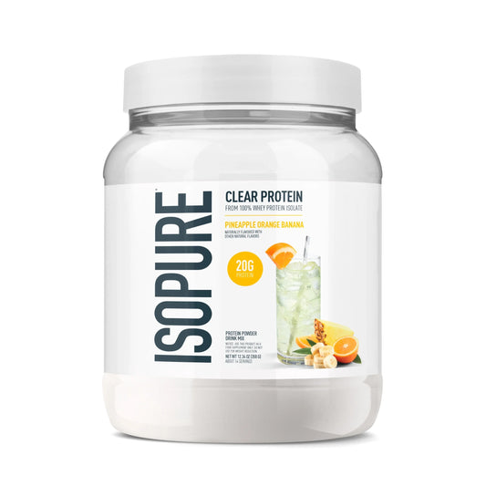 Isopure Clear Low Carb Whey Protein Isolate, Pineapple/Orang/Banana, 14.1 oz - exp0427