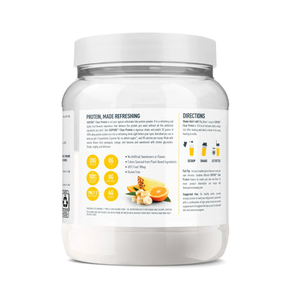 Isopure Clear Low Carb Whey Protein Isolate, Pineapple/Orang/Banana, 14.1 oz - exp0427