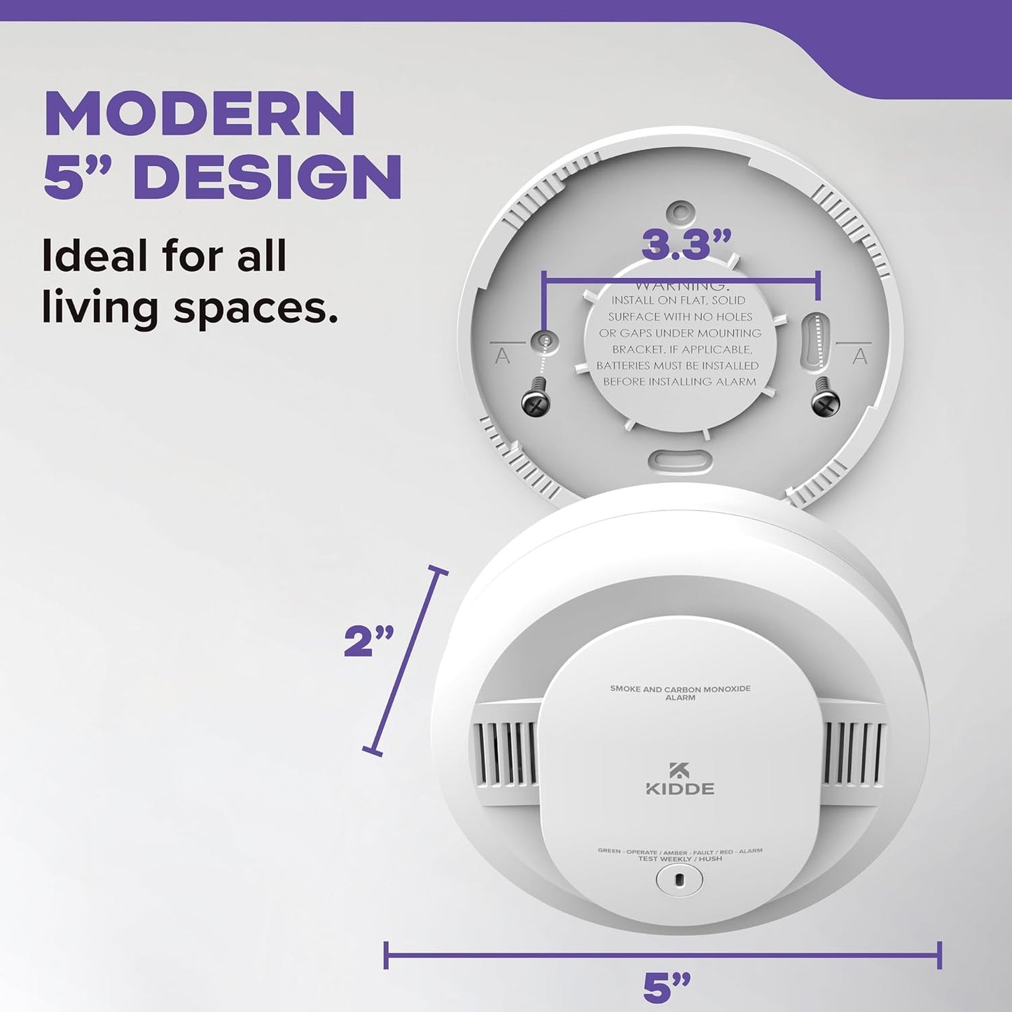 Kidde 30CUDR Smoke & Carbon Monoxide Detector, AA Battery Powered, 4 Pack, New!