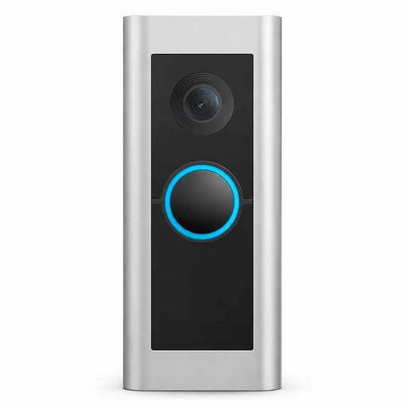 Wired Video Doorbell Pro HD Smart Bell - Satin Nickel Finish for Home Security - NEW!