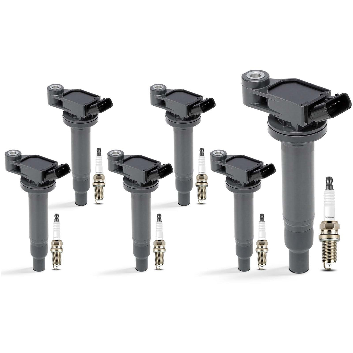 A-Premium 6x Ignition Coil & 6x Iridium Spark Plug Set for Toyota & Lexus - NEW!