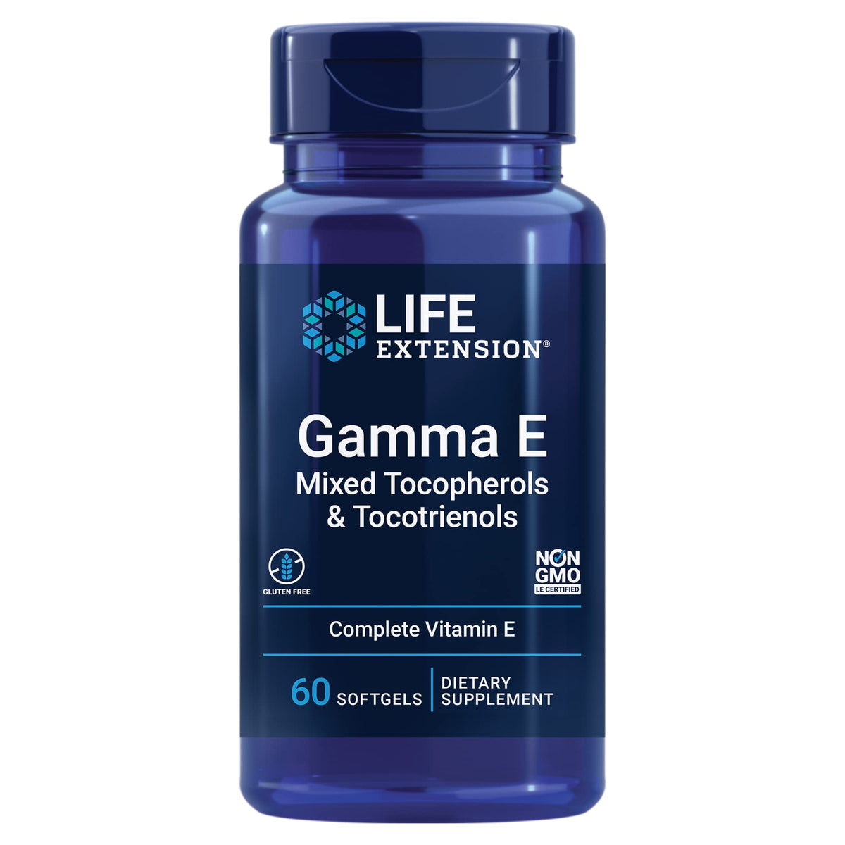 Life Extension Gamma E Vitamin E Mixed Tocopherols 60 Softgels Antioxidant-exp04/28