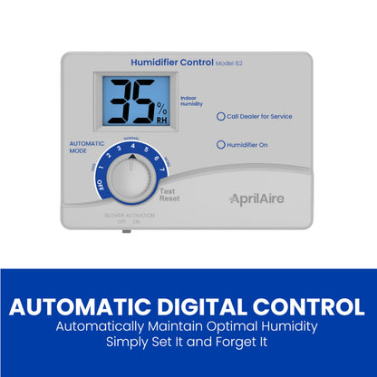 AprilAire 62 Automatic Digital Humidifier Control with Temperature Sensor