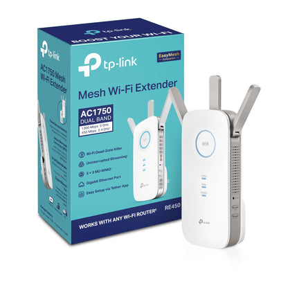 TP-Link AC1750 WiFi Extender RE450, Dual Band Up to 1750Mbps - NEW!
