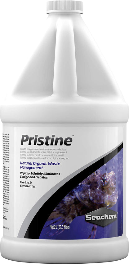 Seachem Pristine 2 L Water Treatment for Freshwater & Marine Aquariums - NEW!