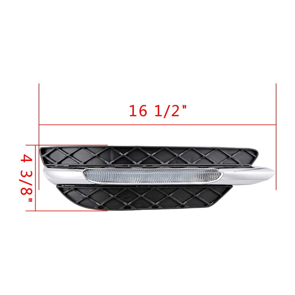 2pcs LED Daytime Running Light Fog Lamp for 2011-2014 Mercedes W204 C-Class - NEW!