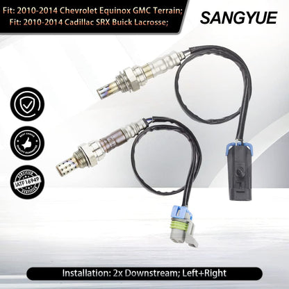 Sangyue Oxygen O2 Sensor Set for 2010-2014 Chevy Equinox & GMC Terrain 2PCS - NEW!