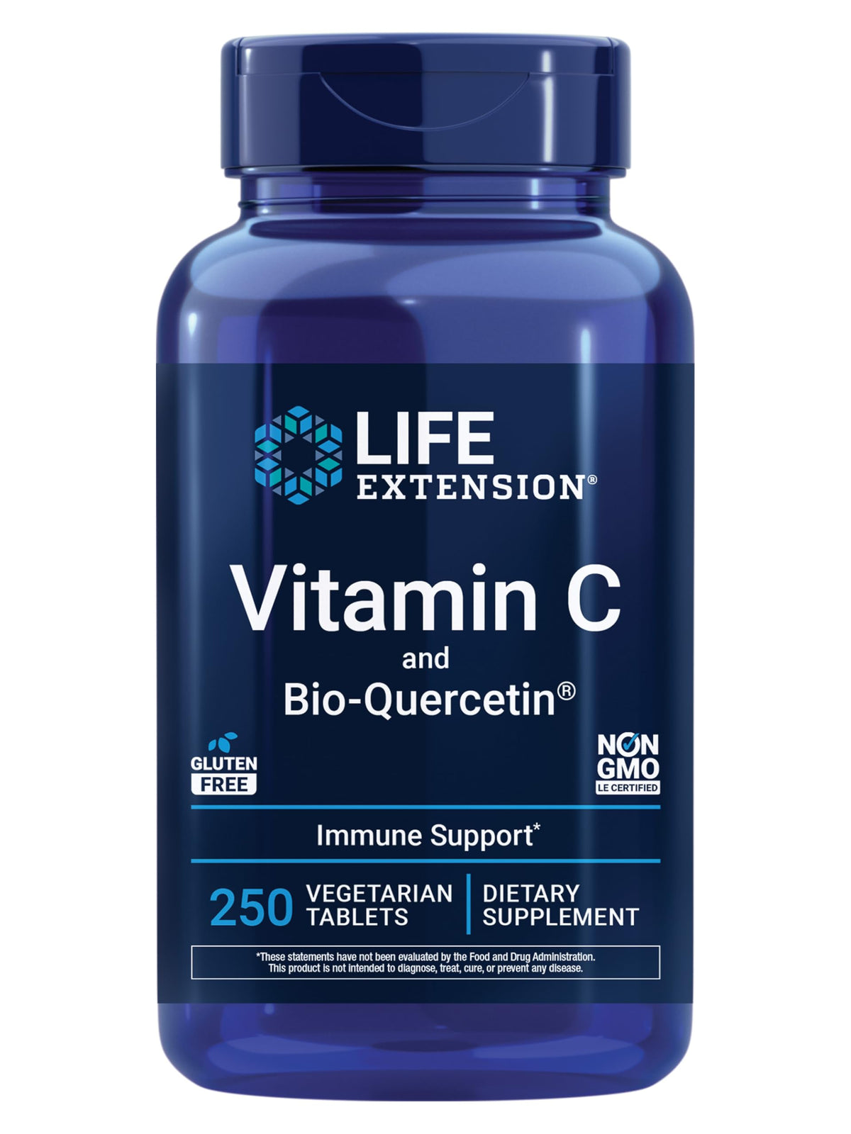 Life Extension Vitamin C , Bio-Quercetin 250 Tabs, Immune Support Supplement - exp02/28
