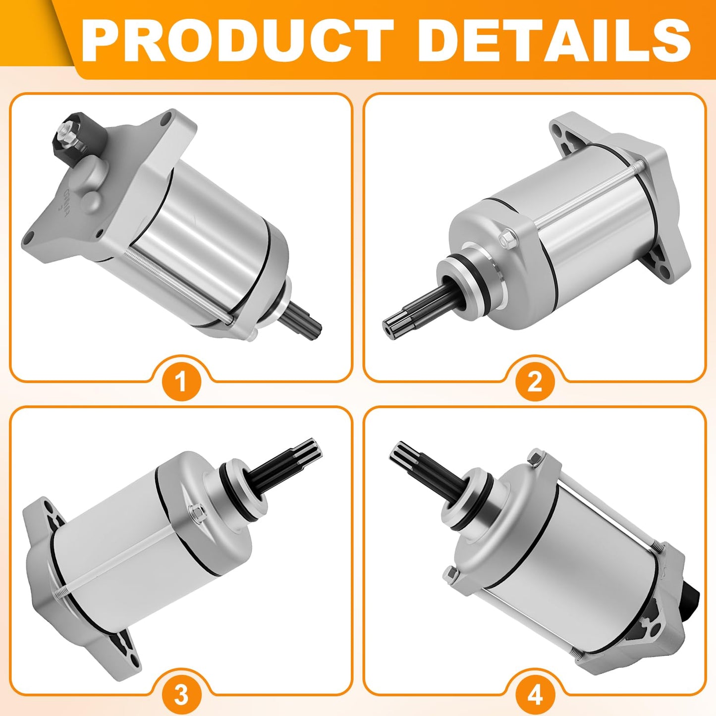 Starter Motor Replacement for Honda Rancher 420 TRX420 FE TE FM 12V High Torque