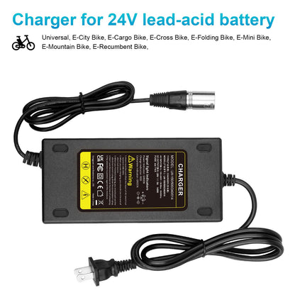 29V 5A 3-Pin Male XLR Charger for Lakematic, Pride, Jazzy, Drive, Scooters - New
