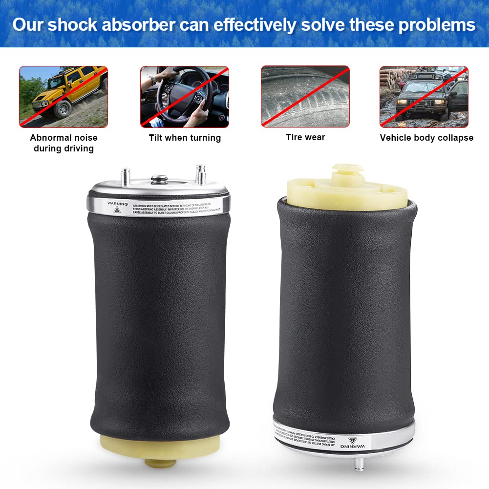 2x Rear L/R  Air Spring Suspension Bags for BMW X5 (2000-2006) Replacement Kit - NEW!