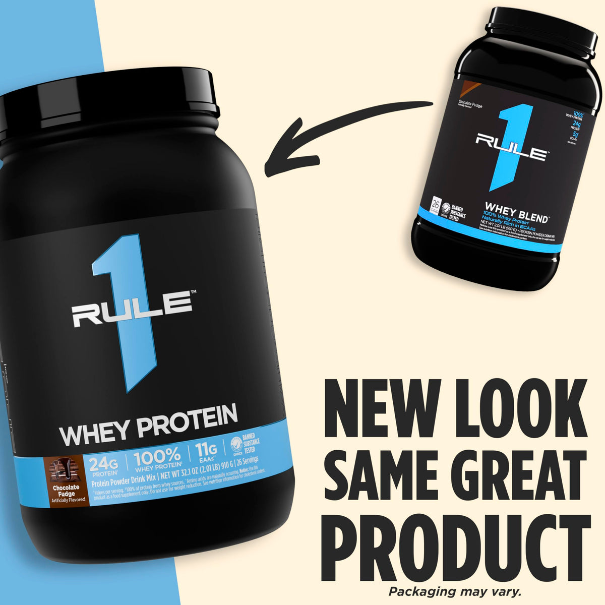 Rule1 Protein Whey Protein Powder Van Ice Cream 68 Servings, 24g Protein-exp. 11/26!