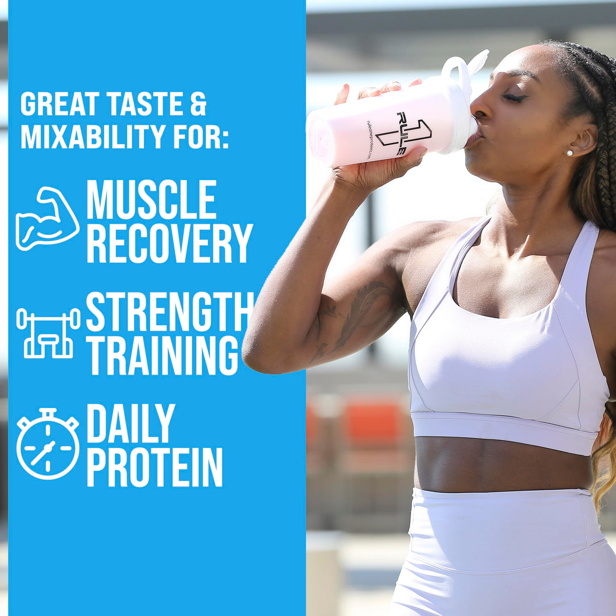 Rule1 Protein Whey Protein Powder Van Ice Cream 68 Servings, 24g Protein-exp. 11/26!
