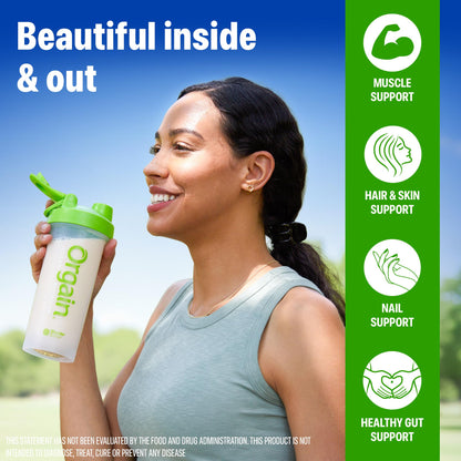 Orgain Organic Protein Powder with Collagen Vanilla Bean,1.6 lb, 25g Protein-exp01/27