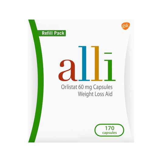 alli Weight Loss Supplement, Orlistat 60 mg, 170 Capsules, Diet Pill, Exp. 04/27