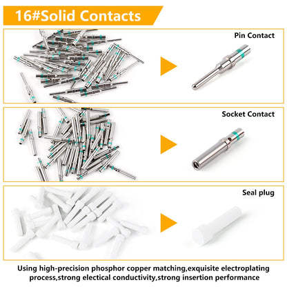 338pcs DT Deutsch Connector Kit WITHOUT Crimping Tool & Removal Tool - NEW!