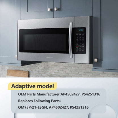 OM75P-21-ESGN Microwave Magnetron for Samsung ME SMH Models, OEM Compatible, New