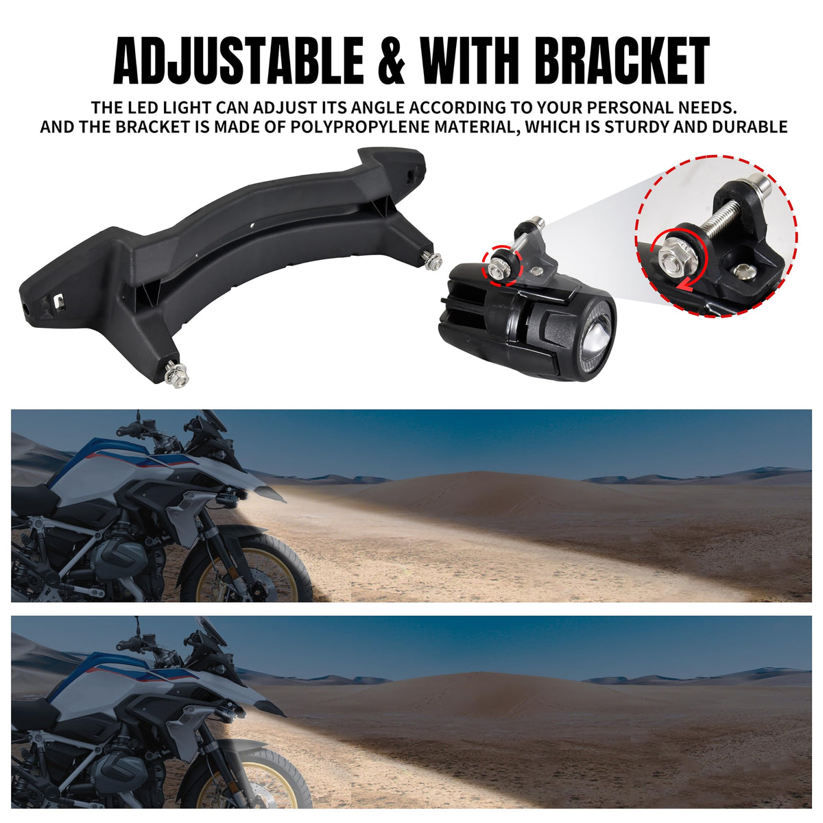 VEISUTOR LED Fog Lights Kit for BMW R1250GS 2014-2024 Motorcycle Accessories - NEW!