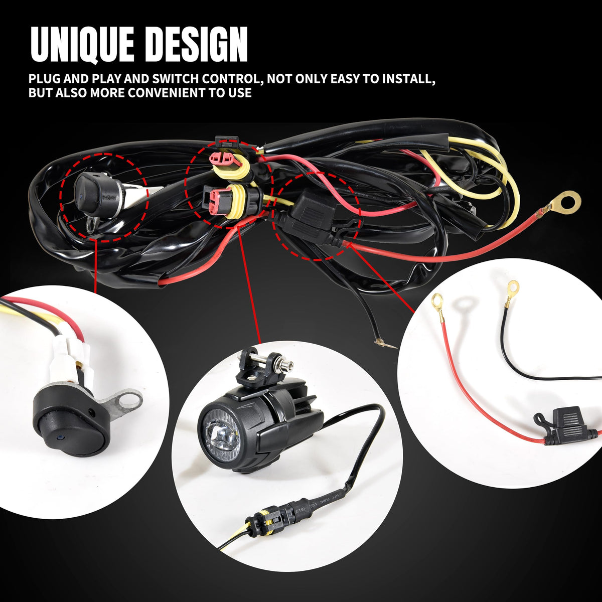 VEISUTOR LED Fog Lights Kit for BMW R1250GS 2014-2024 Motorcycle Accessories - NEW!